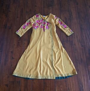 Embroidered 2 Piece Salwar Kameez Shimmer Chiffon Party Wear Dress